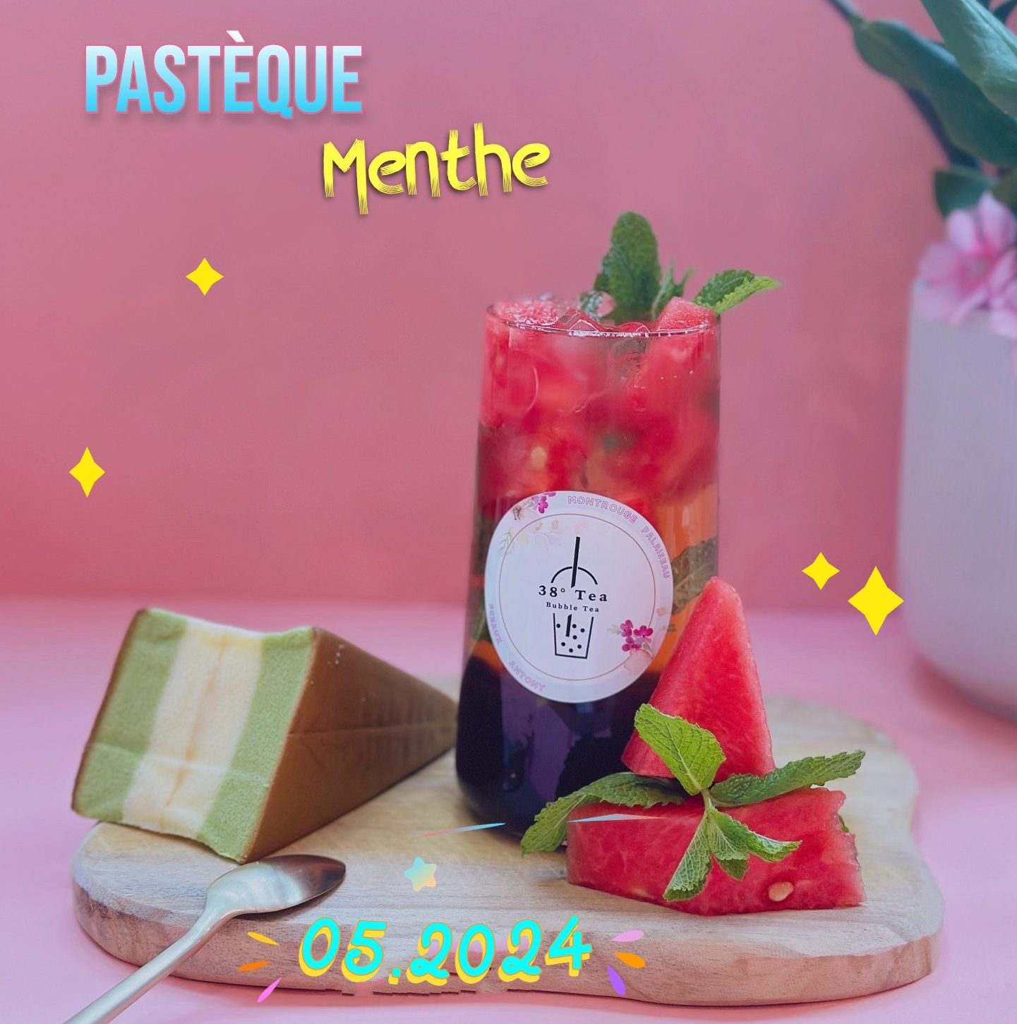 Bubble Tea Pasteque Menthe - 38 TEA
